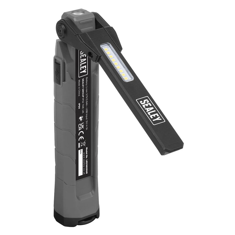 Sealey Rechargeable 360 Inspection Light 10W & 2 x 4W SMD LED - Grey LED3605GR Sealey - Dynamic Drive