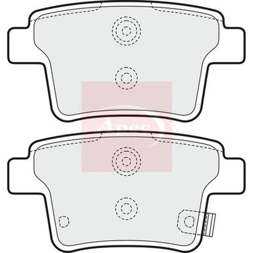 Apec Rear Brake Pad Set PAD1631