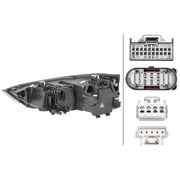 Hella Headlight Headlamp D3S (Gas Discharge Lamp) Right fits Audi A1 2010-2018