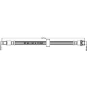 Juratek Brake Hydraulic Hose Line Right JBH1138
