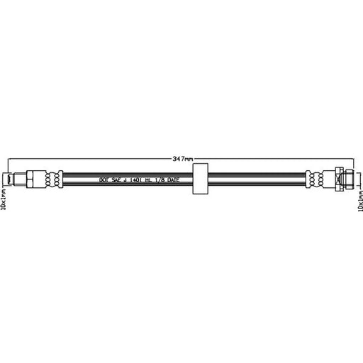 Juratek Brake Hydraulic Hose Line Right JBH1138
