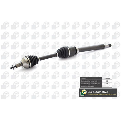 BGA CV Drive Shaft Driveshaft Front Right fits Ford C-Max 2007-2010 2.0