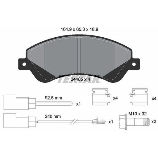 Textar Front Brake Pad Set 2448501