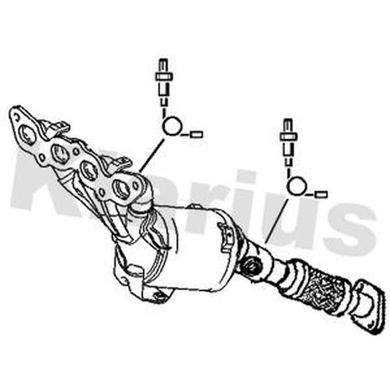 Klarius Catalyst Type Appr With Pipe fits Ford B-Max 2012-2017 1.4 1.6
