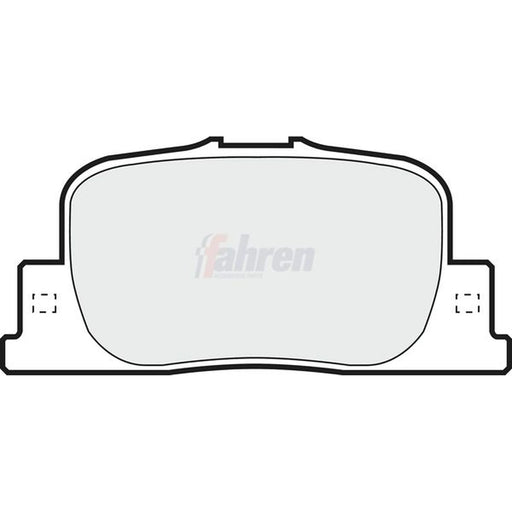 Fahren Rear Brake Pad Set FBP3541