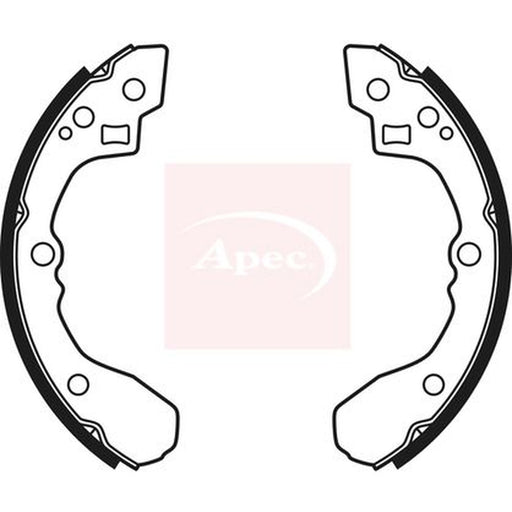 Apec Brake Shoe Set Axle Kit fits Kia Rio I 2000-2005 1.3 1.5