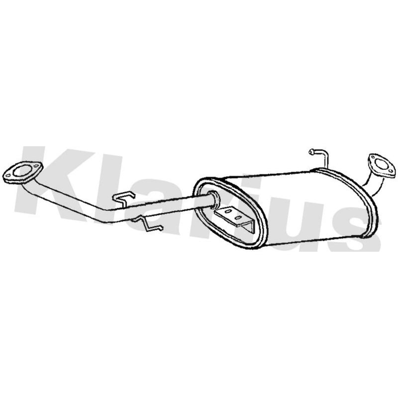 Klarius Box With Centre Pipe Centre fits Isuzu Trooper II 1991-1998 3.1