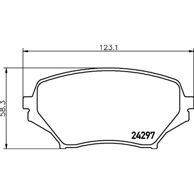 Mintex Front Brake Pad Set fits Mazda MX-5 2005-2016 1.8 2.0