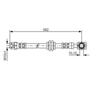 Bosch Brake Hydraulic Hose Line Front fits Mini Mini 2001-2008