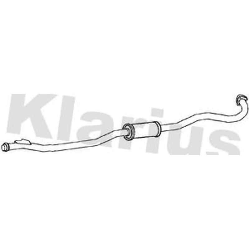Klarius Box With Centre Pipe Centre fits Citroën C-Crosser 2007-2012 2.2