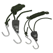 Sealey Parts Hanger/Tie Down Ratchet with S-Shaped Hooks 2m - Pack of 2 VS0114 Sealey - Dynamic Drive