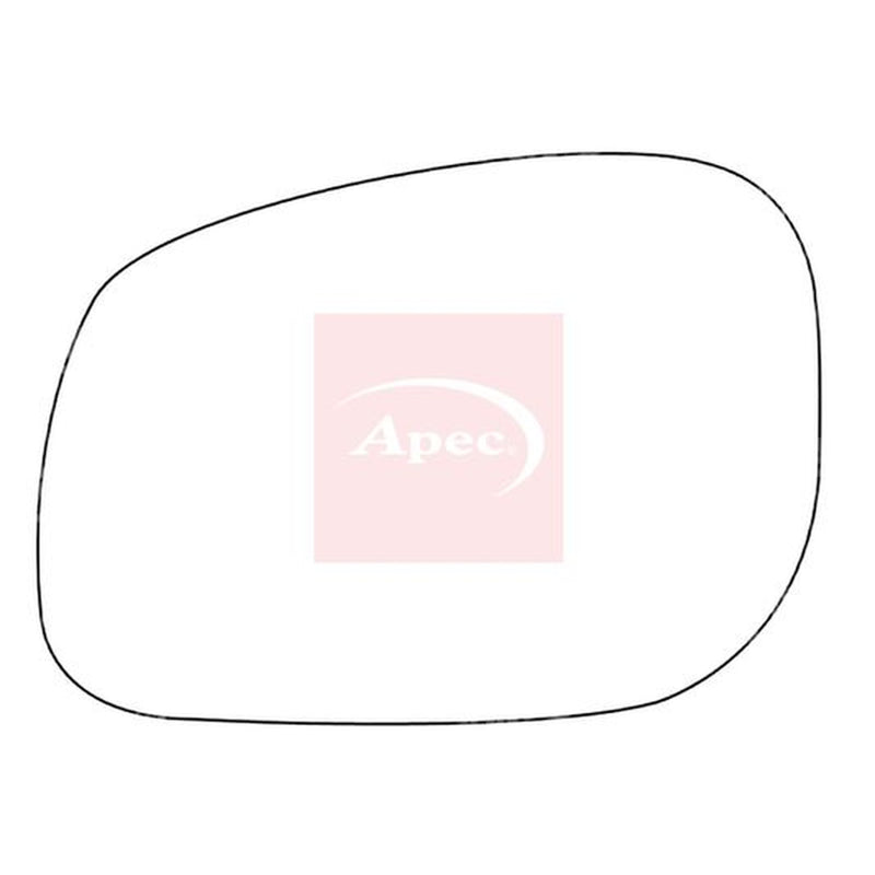 Apec Exterior Wing Mirror Glass Left fits Land Rover Freelander I 1998-2006