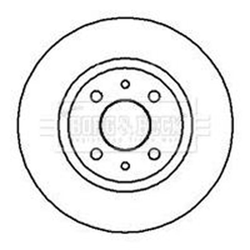 Borg & Beck Front Brake Solid Discs & Pads fits Fiat Punto 1993-2000 1.1 1.2 1.7