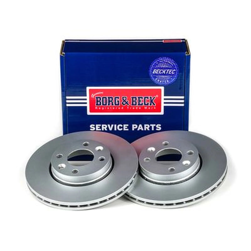 Borg & Beck Front Brake Vented Discs & Pads fits Renault Megane II 2003-2008 1.4