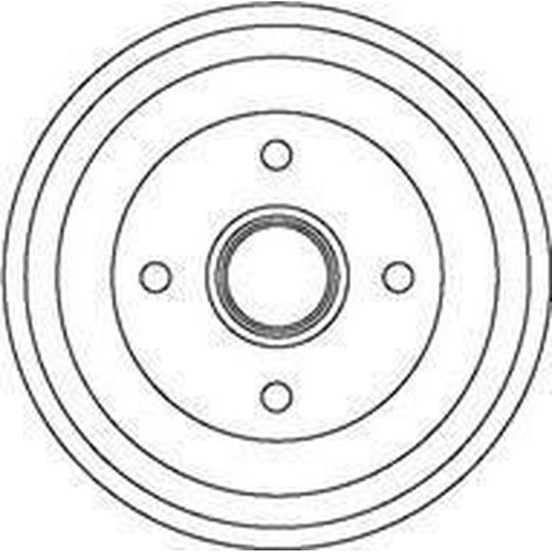 Abtex Brake Drum Assembly Rear fits Ford Focus I 1998-2005 1.4 1.6 1.8 2.0