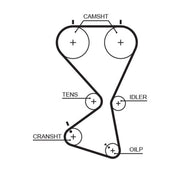 Gates Timing Belt Kit with Rollers fits Hyundai Santa Fé I 2001-2006 2.0