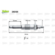 Valeo Diesel Engine Glow Plug 345184
