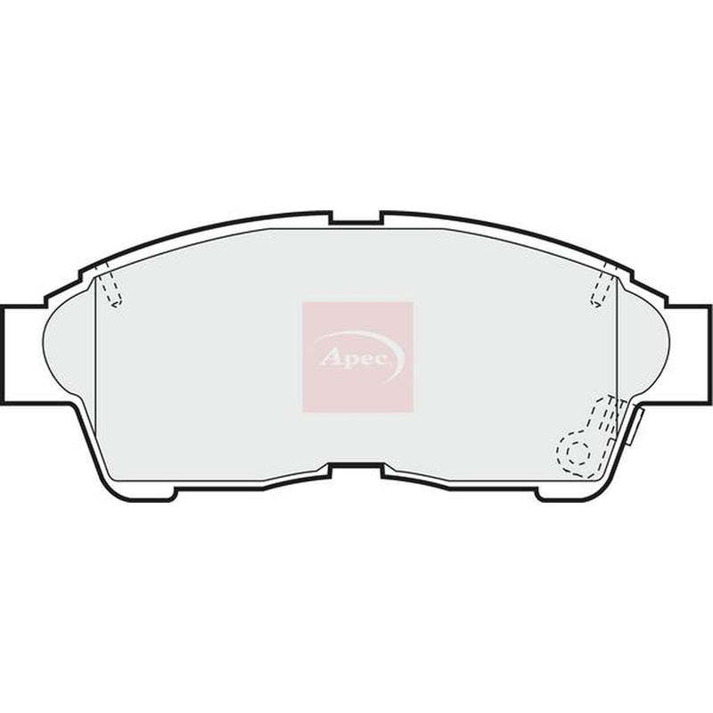 Apec Front Brake Pad Set fits Toyota Caldina 1992-2002 1.8 2.0 2.2