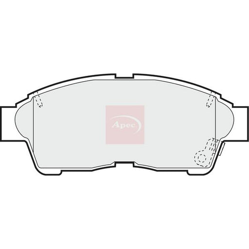 Apec Front Brake Pad Set fits Toyota Caldina 1992-2002 1.8 2.0 2.2