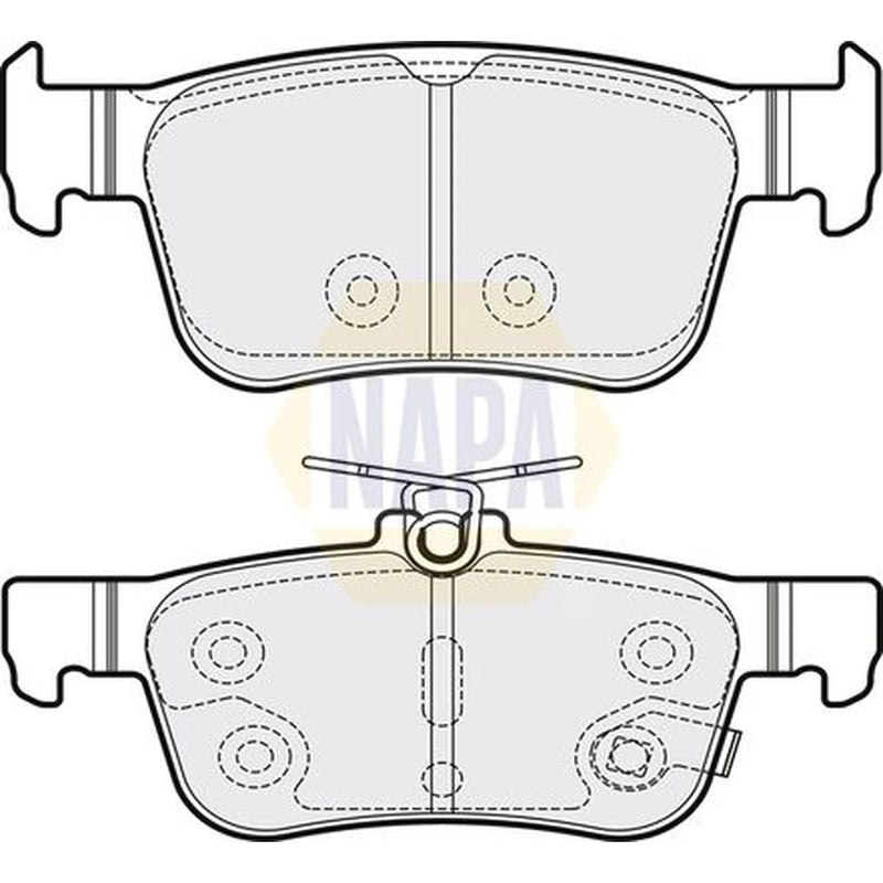NAPA Rear Brake Pad Set fits Honda Civic X 2016-2022 1.0 1.5 1.6 2.0