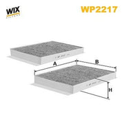 WIX Cabin Air Filter (Pollen Filter) WP2217