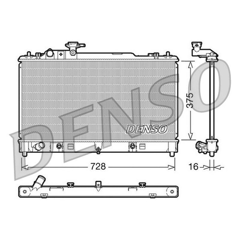 Denso Engine Radiator fits Mazda 6 2007-2013 2.0