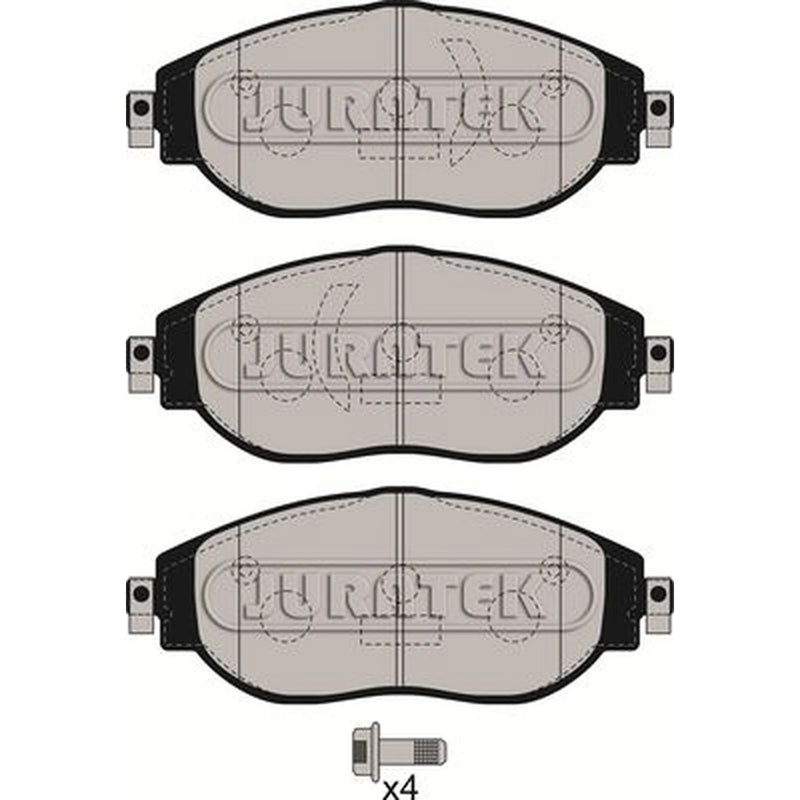 Juratek Front Brake Pad Set fits Audi Q3 2018-2021