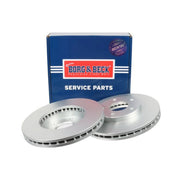 Borg & Beck Front Brake Discs & Pads fits Nissan X-Trail I 2001-2013 2.0 2.2 2.5