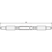 Apec Brake Hydraulic Hose Line Front fits Land Rover 110/127 1983-1990 2.3 2.5
