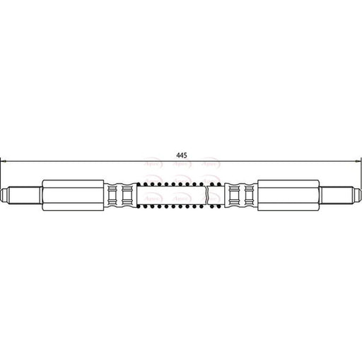Apec Brake Hydraulic Hose Line Front HOS3490