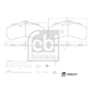 Febi Rear Brake Pad Set 1000357