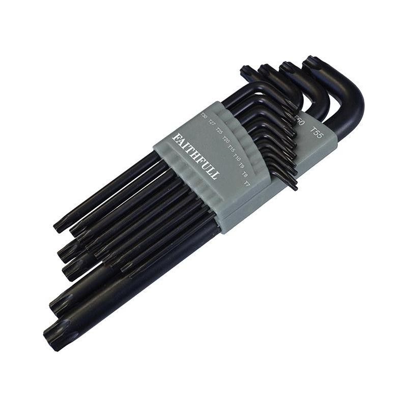 Faithfull Star Long Arm Key Set of 13 (TX7-TX55) Faithfull - Dynamic Drive