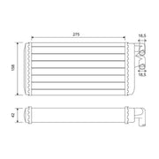 Valeo Heater Matrix Core Heat Exchanger 812068