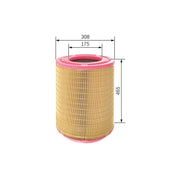 Bosch Engine Air Filter fits Scania 4 - Series 1996-2008