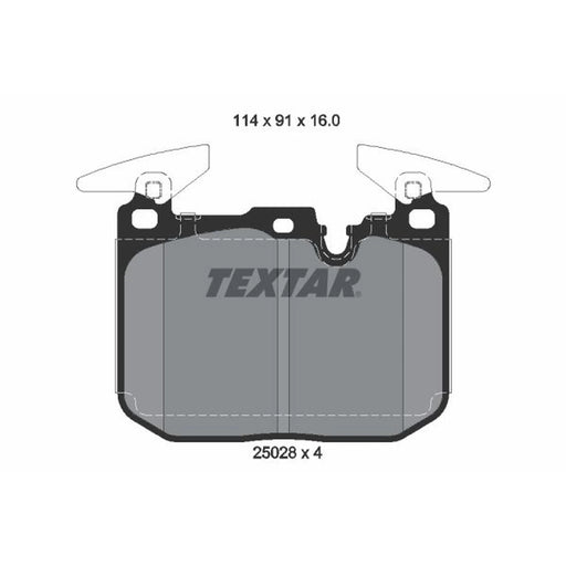 Textar Front Brake Pad Set 2502807