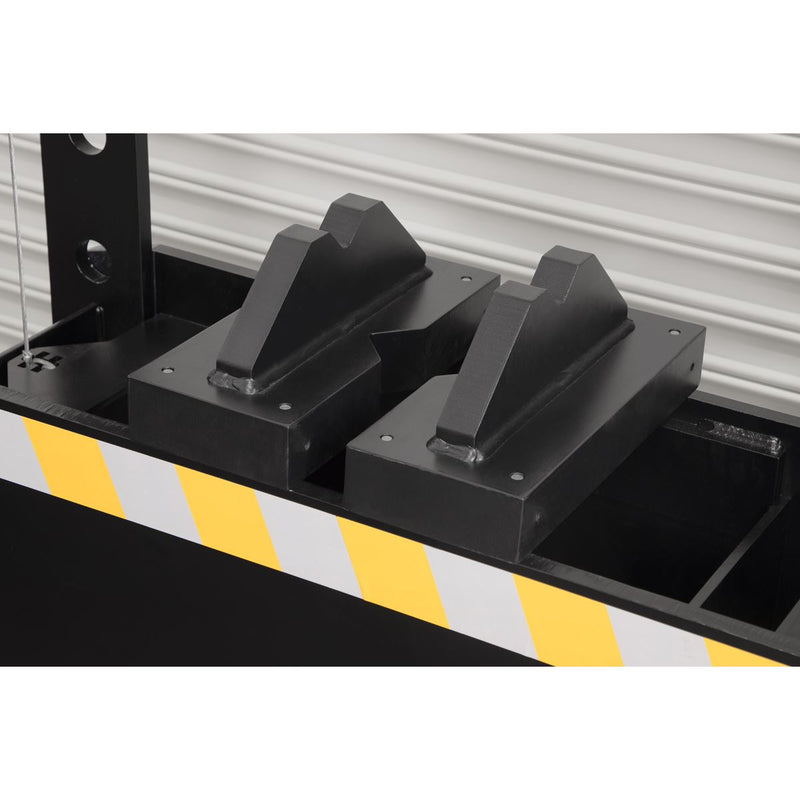 Viking Floor Type Air/Hydraulic Press with Sliding Ram and Foot Pedal 100 Tonne Viking - Dynamic Drive