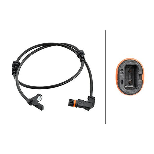 Hella ABS Wheel Speed Sensor Front fits Mercedes-Benz C-Class 2007-2014