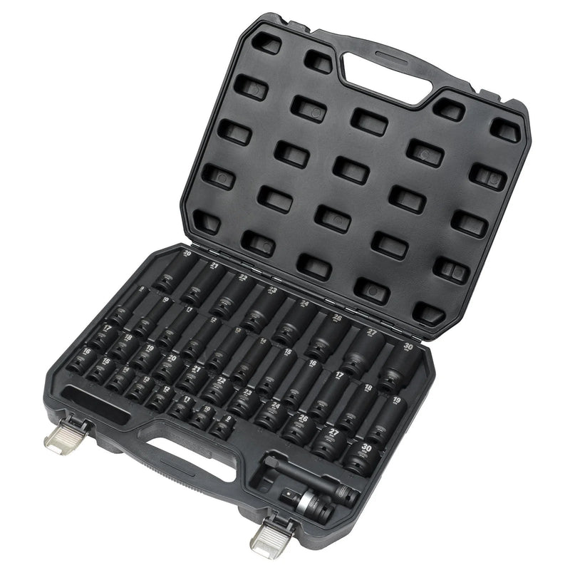 Draper Hi-TORQ® Impact Socket Set, 1/2" Sq. Dr. (40 Piece) - 410/40/MM - image 1