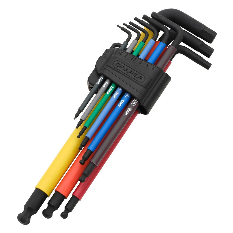 Draper Extra-Long Arm Hex Key Set (9 Piece) - MHKS9 - image 1