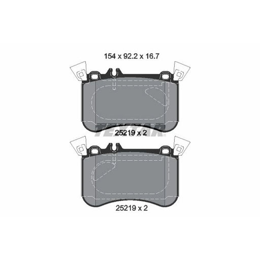 Textar Front Brake Pad Set 2521905
