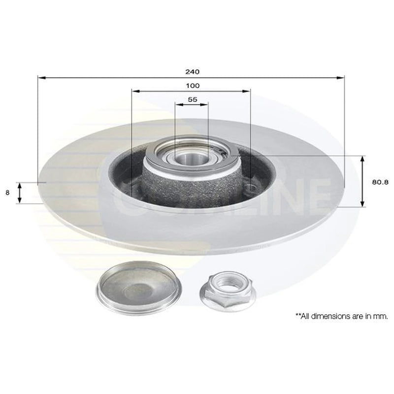 Comline Front & Rear Brake Discs & Pads fits Renault Clio III 2006-2014 2.0