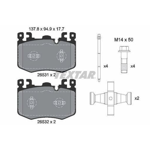 Textar Front Brake Pad Set 2653101