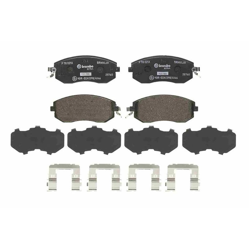 Brembo 4 x Front Brake Pad Set fits Subaru Brz 2012 on 2.0