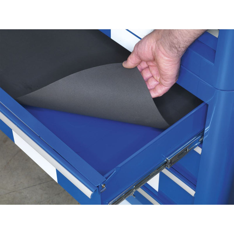 Sealey Rollcab 4 Drawer Retro Style Blue with White Stripes AP28204BWS Sealey - Dynamic Drive