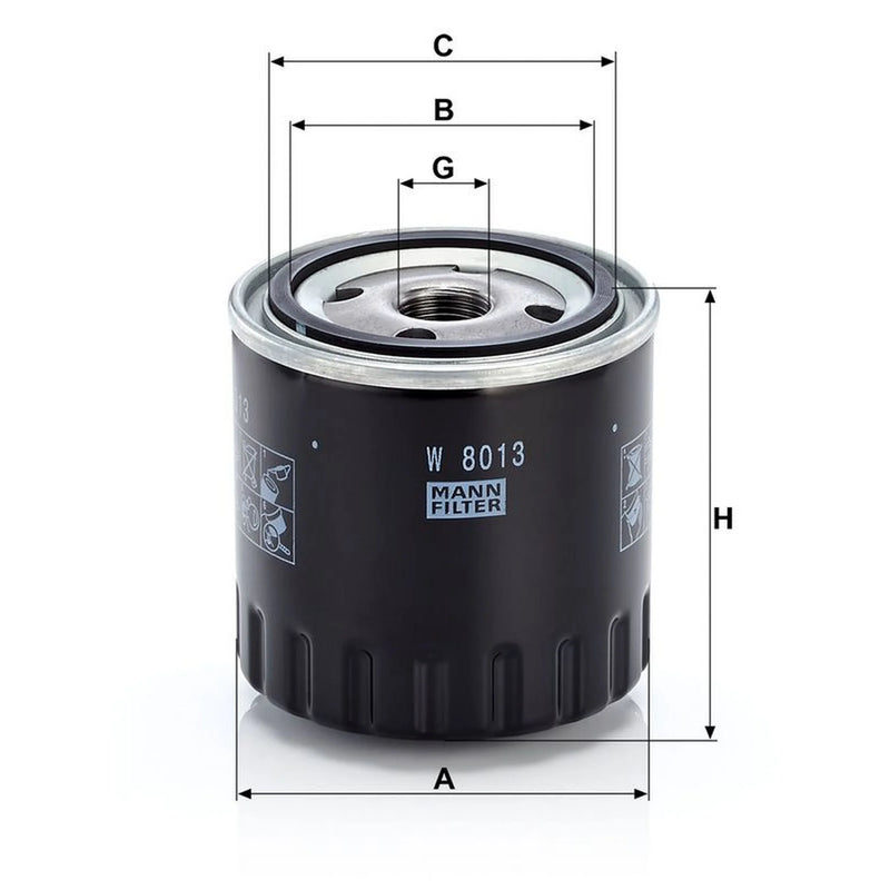 MANN-FILTER Service Kit with Air & Oil Filters fits Suzuki Grand Vitara II