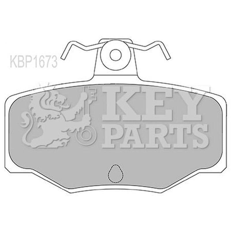 Key Parts Front & Rear Pads fits Nissan Almera Tino 2000-2006 1.8 2.0 2.2