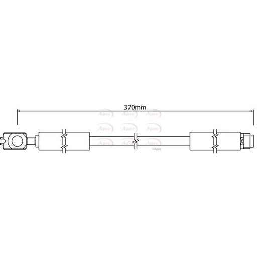 Apec Brake Hydraulic Hose Line Rear HOS4240