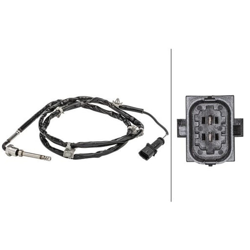 Hella Exhaust Gas Temperature Sensor before soot particulate f fits Opel Astra H
