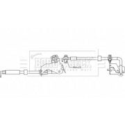 Borg & Beck Brake Hydraulic Hose Line Front Left BBH8534