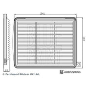 Blue Print Engine Air Filter fits Hyundai I10 III 2019 on 1.0 1.2